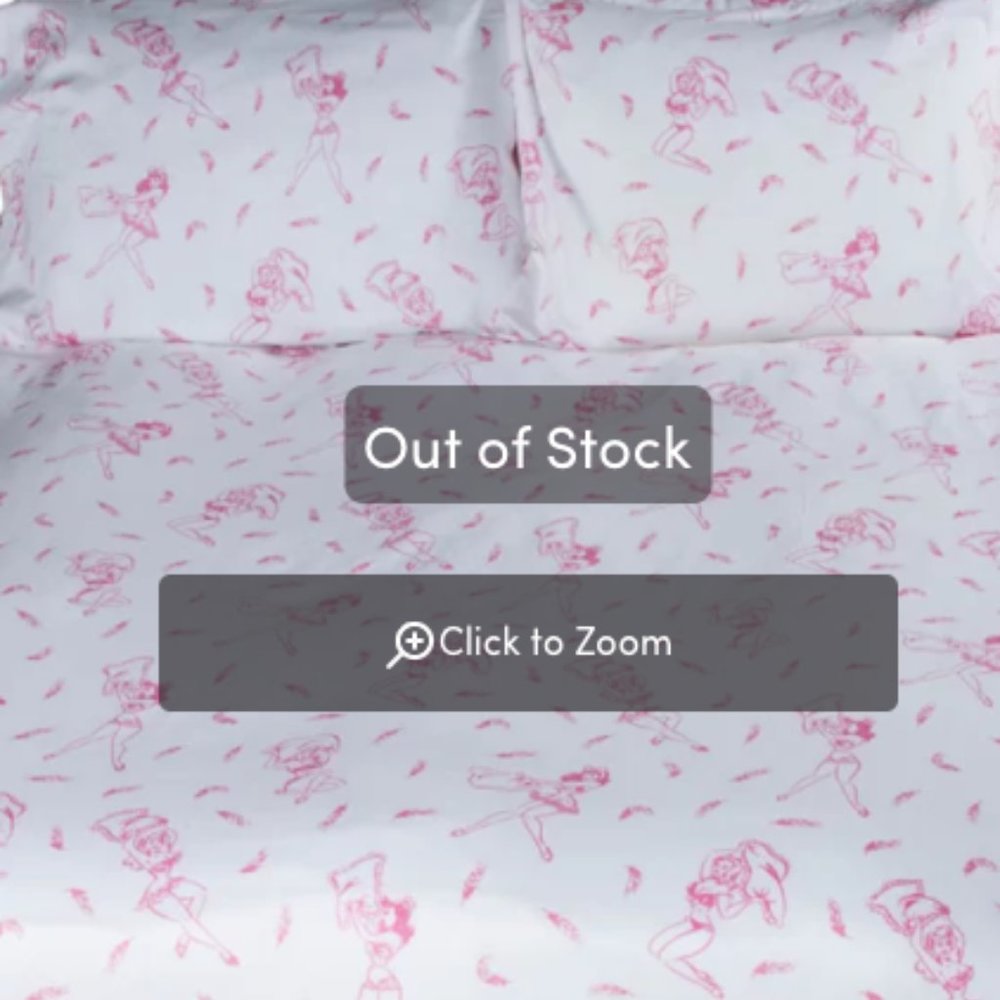 looking for SIN IN LINEN pinup fight duvet, pillow